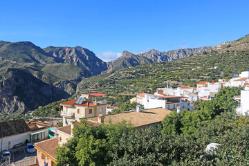 Fototapeta na wymiar Lentegi village in the Mountains of Andalucia in Spain