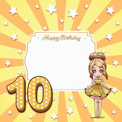 princess girl invitation birthday