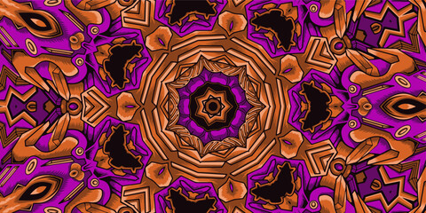Background with geometric elements circle lace ornament