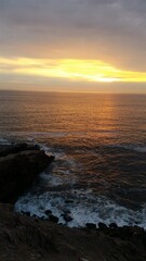 Fototapeta premium sunset from the peruvian coast