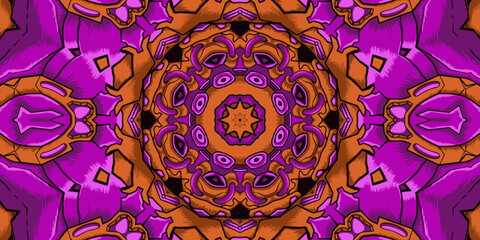 Background with geometric elements circle lace ornament