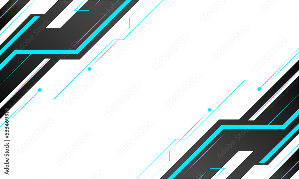 Poster futuristic gaming overlay for design element copy space. modern shape for ornament live streaming HUD monitor display
