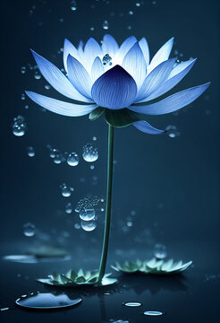Dark Blue Lotus Flower Images  Browse 4192 Stock Photos Vectors and  Video  Adobe Stock