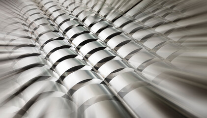 Obraz premium Abstract background with a metallic look. Zoom effect.