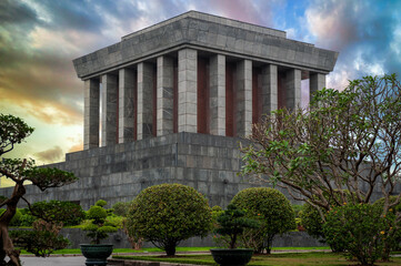 Fototapeta na wymiar Ho chi minh mausoleum compound, Hanoi, Vietnam