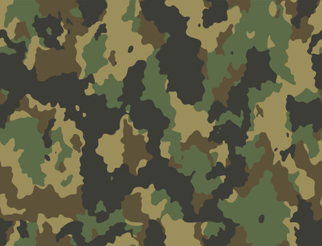 
army camouflage vector texture modern seamless pattern, street print