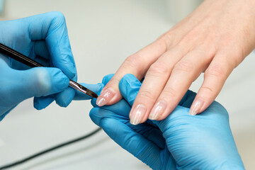Process nail modeling gel polish