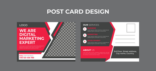 EDDM, Postcard Corporate postcard design template. creative and modern postcard design. Postcard design template. Postcard real estate, business postcard, agency postcards,