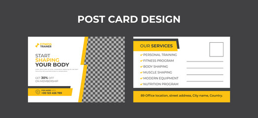 EDDM, Postcard Corporate postcard design template. creative and modern postcard design. Postcard design template. Postcard real estate, business postcard, agency postcards,