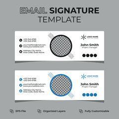 modern email signature or social media cover design template