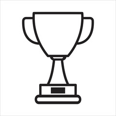 trophy icon vector design template