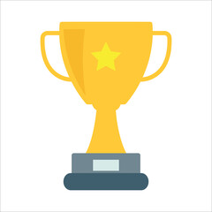 trophy icon vector design template
