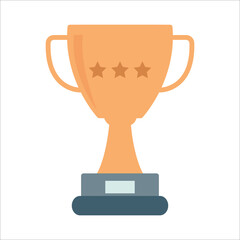 trophy icon vector design template