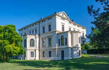 Fototapeta na wymiar Villa Merkel in Esslingen at the Neckar. Baden-Wuerttemberg, Germany, Europe
