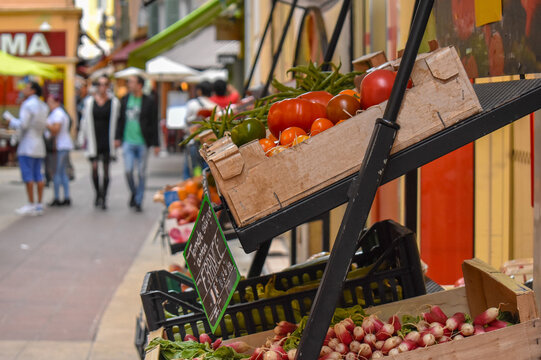 Tomatoes in a Market