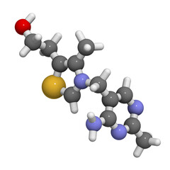 Vitamin B1 (thiamine) molecule