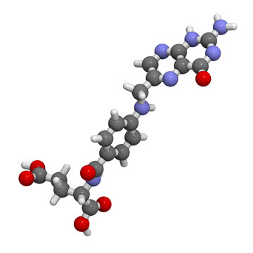 Vitamin B9 (folic acid) molecule