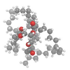 Vegetable oil unsaturated triglyceride molecule