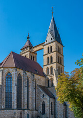 Obraz premium The St. Dionys Church, Esslingen. Baden-Wuerttemberg, Germany, Europe