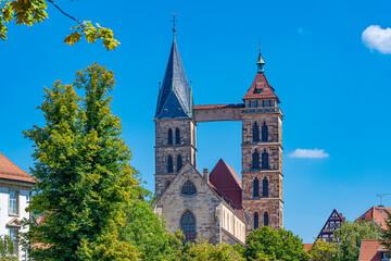 The St. Dionys Church, Esslingen. Baden-Wuerttemberg, Germany, Europe