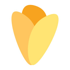 Simple cute flower Icon In flat design