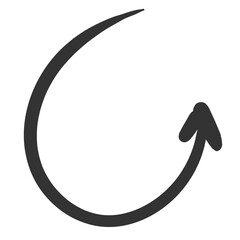 hand drawn arrow doodle