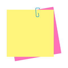 notebook paper, sticky notes 