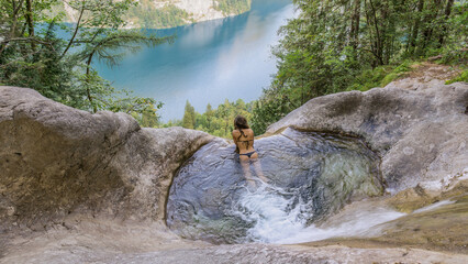 View from small pool above Konigsee