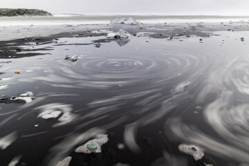 Landscepe of the Diamond Beach (Iceland)