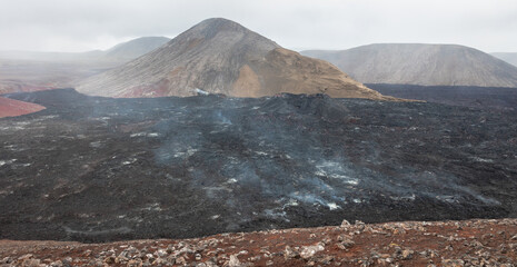 The youngest icelandic volcano, just errupted in August 2022 - Fagrdalsfjall