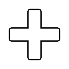 Plus icon vector illustration logo template for many purpose.