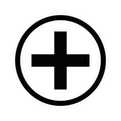 Plus icon vector illustration logo template for many purpose.