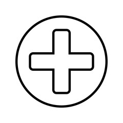 Plus icon vector illustration logo template for many purpose.