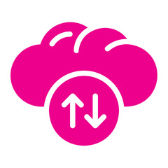 cloud computing gradient icon