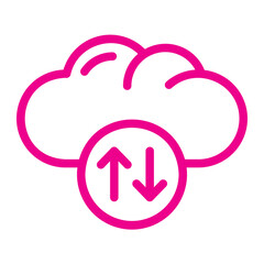 cloud computing gradient icon