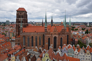 Gdańsk, Bazylika Mariacka - obrazy, fototapety, plakaty