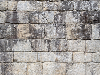 Wall texture with stonework of gray color. Concept background, texture, architecture.