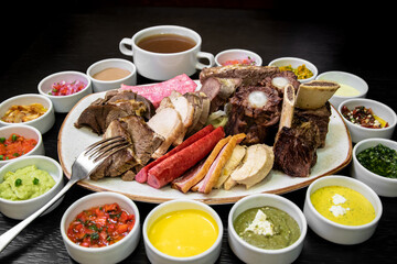 Typical peruvian food, Sancochado is a typical dish of Peruvian gastronomy