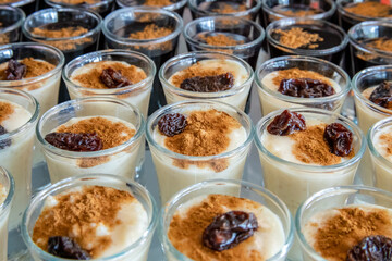 Typical peruvian food, breakfast, dinner and dessert buffet
