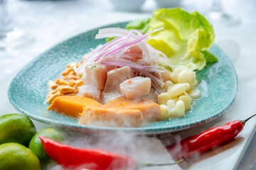 typical peruvian food, peruvian ceviche