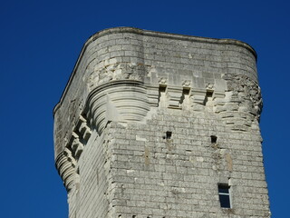 Détail du Donjon de Curçay sur Dive