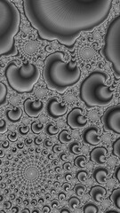 Artistic and imaginative digitally designed abstract 3D fractal background