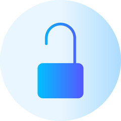 unlock gradient icon