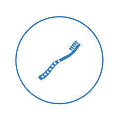 Toothbrush cleaning tooth icon | Circle version icon |