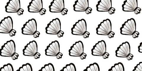Fototapeta premium Background with charcoal shells 