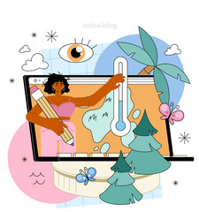 Climatologist online service or platform. Studying factors