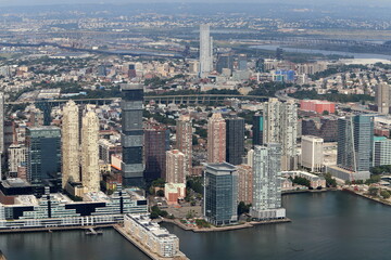 Fototapeta na wymiar New York USA September 4, 2022. New York from 102 floors of the World Trade Center.