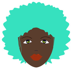 illustration of the face of a woman