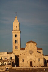 Fototapeta premium Piazza Duomo and Cathedral in Matera, Italy 