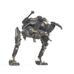 killer mech is standing up for war